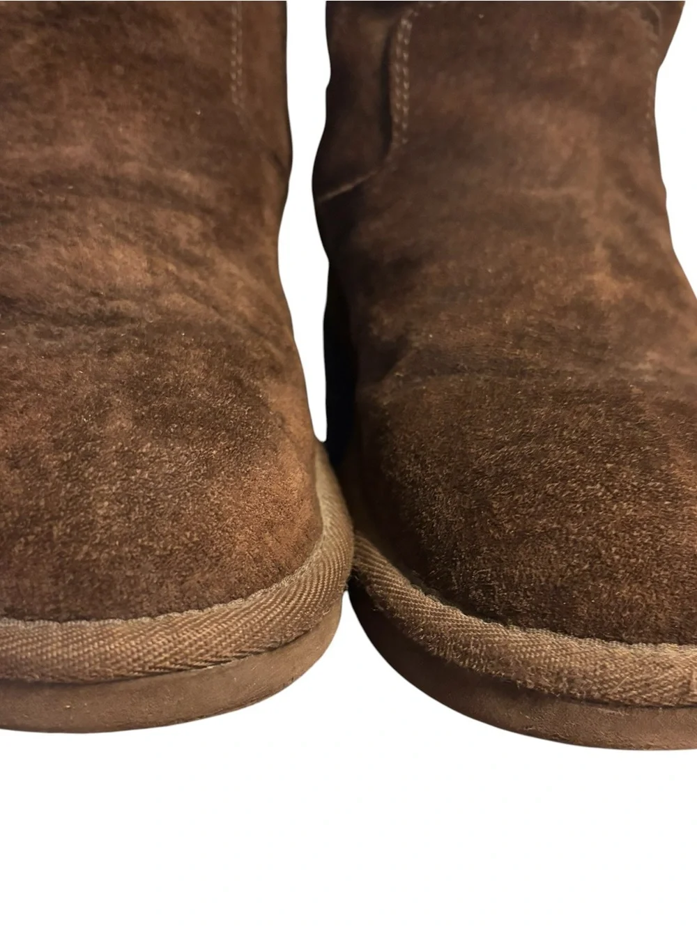 UGG Cosita Boots Sz 7 Brown Beaded Suede Shearling F3006F